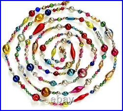 ALL VINTAGE & Antique 10 Feet! Mercury Glass Xmas BIG BEAD Garland Ornament 120 ALL VINTAGE & Antique 10 Feet! Mercury Glass Xmas BIG BEAD Garland Ornament 120