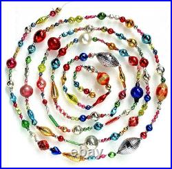 ALL VINTAGE & Antique 10 Feet! Mercury Glass Xmas BIG BEAD Garland Ornament 120 ALL VINTAGE & Antique 10 Feet! Mercury Glass Xmas BIG BEAD Garland Ornament 120