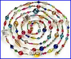 ALL VINTAGE & Antique 10 Feet! Mercury Glass Xmas BIG BEAD Garland Ornament 120 ALL VINTAGE & Antique 10 Feet! Mercury Glass Xmas BIG BEAD Garland Ornament 120
