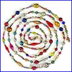 ALL VINTAGE & Antique 10 Feet! Mercury Glass Xmas BIG BEAD Garland Ornament 120 ALL VINTAGE & Antique 10 Feet! Mercury Glass Xmas BIG BEAD Garland Ornament 120