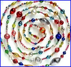 ALL VINTAGE & Antique 10 Feet! Mercury Glass Xmas BIG BEAD Garland Ornament 120 ALL VINTAGE & Antique 10 Feet! Mercury Glass Xmas BIG BEAD Garland Ornament 120