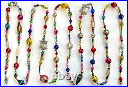 ALL VINTAGE & Antique 10 Feet! Mercury Glass Xmas BIG BEAD Garland Ornament 120 ALL VINTAGE & Antique 10 Feet! Mercury Glass Xmas BIG BEAD Garland Ornament 120