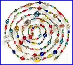 ALL VINTAGE & Antique 10 Feet! Mercury Glass Xmas BIG BEAD Garland Ornament 120 ALL VINTAGE & Antique 10 Feet! Mercury Glass Xmas BIG BEAD Garland Ornament 120