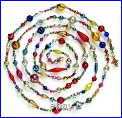 ALL VINTAGE & Antique 10 Feet! Mercury Glass Xmas BIG BEAD Garland Ornament 120 ALL VINTAGE & Antique 10 Feet! Mercury Glass Xmas BIG BEAD Garland Ornament 120