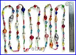 ALL VINTAGE & Antique 10 Feet! Mercury Glass Xmas BIG BEAD Garland Ornament 120 ALL VINTAGE & Antique 10 Feet! Mercury Glass Xmas BIG BEAD Garland Ornament 120