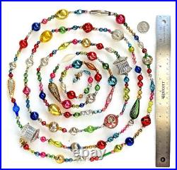 ALL VINTAGE & Antique 10 Feet! Mercury Glass Xmas BIG BEAD Garland Ornament 120 ALL VINTAGE & Antique 10 Feet! Mercury Glass Xmas BIG BEAD Garland Ornament 120