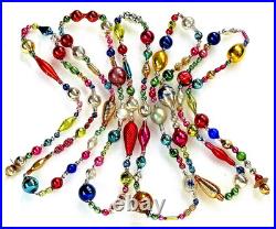 ALL VINTAGE & Antique 10 Feet! Mercury Glass Xmas BIG BEAD Garland Ornament 120 ALL VINTAGE & Antique 10 Feet! Mercury Glass Xmas BIG BEAD Garland Ornament 120