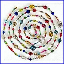 ALL VINTAGE & Antique 10 Feet! Mercury Glass Xmas BIG BEAD Garland Ornament 120 ALL VINTAGE & Antique 10 Feet! Mercury Glass Xmas BIG BEAD Garland Ornament 120