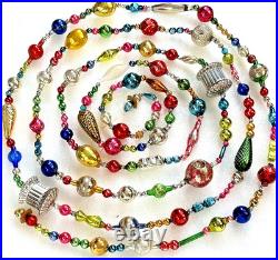 ALL VINTAGE & Antique 10 Feet! Mercury Glass Xmas BIG BEAD Garland Ornament 120 ALL VINTAGE & Antique 10 Feet! Mercury Glass Xmas BIG BEAD Garland Ornament 120