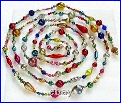 ALL VINTAGE & Antique 10 Feet! Mercury Glass Xmas BIG BEAD Garland Ornament 120 ALL VINTAGE & Antique 10 Feet! Mercury Glass Xmas BIG BEAD Garland Ornament 120