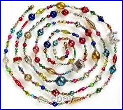 ALL VINTAGE & Antique 10 Feet! Mercury Glass Xmas BIG BEAD Garland Ornament 120 ALL VINTAGE & Antique 10 Feet! Mercury Glass Xmas BIG BEAD Garland Ornament 120