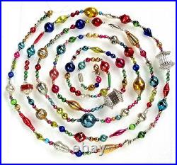 ALL VINTAGE & Antique 10 Feet! Mercury Glass Xmas BIG BEAD Garland Ornament 120 ALL VINTAGE & Antique 10 Feet! Mercury Glass Xmas BIG BEAD Garland Ornament 120