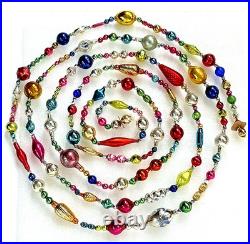 ALL VINTAGE & Antique 10 Feet! Mercury Glass Xmas BIG BEAD Garland Ornament 120 ALL VINTAGE & Antique 10 Feet! Mercury Glass Xmas BIG BEAD Garland Ornament 120