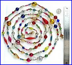 ALL VINTAGE & Antique 10 Feet! Mercury Glass Xmas BIG BEAD Garland Ornament 120 ALL VINTAGE & Antique 10 Feet! Mercury Glass Xmas BIG BEAD Garland Ornament 120
