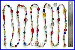 ALL VINTAGE & Antique 10 Feet! Mercury Glass Xmas BIG BEAD Garland Ornament 120 ALL VINTAGE & Antique 10 Feet! Mercury Glass Xmas BIG BEAD Garland Ornament 120