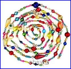 ALL Vintage & ANTIQUE 10 Feet! Mercury Glass Xmas BIG BEAD Garland Ornament 120