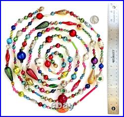 ALL Vintage & ANTIQUE 10 Feet! Mercury Glass Xmas BIG BEAD Garland Ornament 120