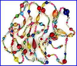 ALL Vintage & ANTIQUE 10 Feet! Mercury Glass Xmas BIG BEAD Garland Ornament 120 ALL Vintage & ANTIQUE 10 Feet! Mercury Glass Xmas BIG BEAD Garland Ornament 120