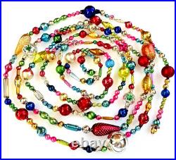 ALL Vintage & ANTIQUE 10 Feet! Mercury Glass Xmas BIG BEAD Garland Ornament 120