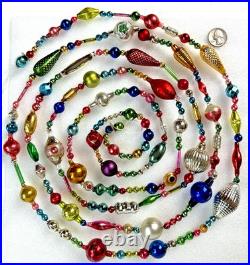 ALL Vintage & ANTIQUE 120 XMAS Mercury Glass BIG BEAD Garland Ornament 10 feet ALL Vintage & ANTIQUE 120 XMAS Mercury Glass BIG BEAD Garland Ornament 10 feet