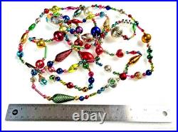 ALL Vintage & ANTIQUE 120 XMAS Mercury Glass BIG BEAD Garland Ornament 10 feet ALL Vintage & ANTIQUE 120 XMAS Mercury Glass BIG BEAD Garland Ornament 10 feet