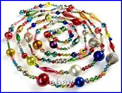 ALL Vintage & ANTIQUE 120 XMAS Mercury Glass BIG BEAD Garland Ornament 10 feet ALL Vintage & ANTIQUE 120 XMAS Mercury Glass BIG BEAD Garland Ornament 10 feet