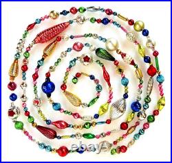 ALL Vintage & ANTIQUE 120 XMAS Mercury Glass BIG BEAD Garland Ornament 10 feet