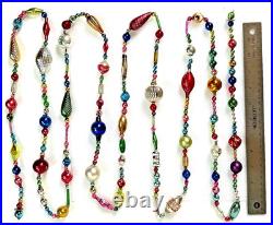 ALL Vintage & ANTIQUE 120 XMAS Mercury Glass BIG BEAD Garland Ornament 10 feet