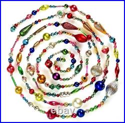 ALL Vintage & ANTIQUE 120 XMAS Mercury Glass BIG BEAD Garland Ornament 10 feet