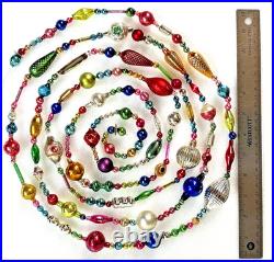 ALL Vintage & ANTIQUE 120 XMAS Mercury Glass BIG BEAD Garland Ornament 10 feet
