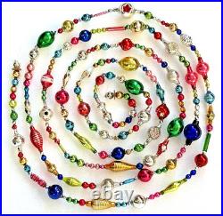 ALL Vintage & Antique 10 Feet! MERCURY GLASS Xmas BIG BEAD Garland ORNAMENT 120 ALL Vintage & Antique 10 Feet! MERCURY GLASS Xmas BIG BEAD Garland ORNAMENT 120