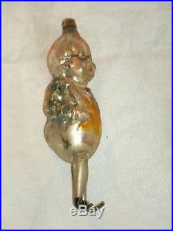Antique Blown Glass Christmas Ornament, Foxy Grandpa