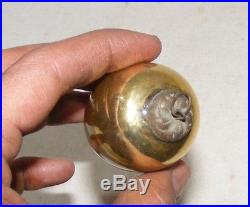 Antique German Christmas 2.5 Golden Kugel Glass Egg Ornament Collectible