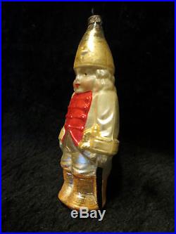 Antique Glass German Christmas Ornament Revolutionary War Soldier