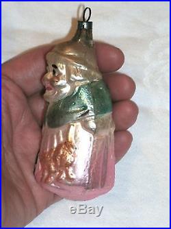 ANTIQUE Glass CHRISTMAS ORNAMENT WITCH