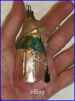 ANTIQUE Glass CHRISTMAS ORNAMENT WITCH