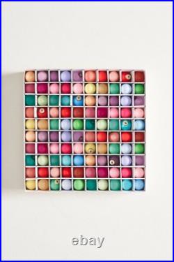 Anthropologie Terrain Good Cheer Bauble Miniature Ornaments Set of 100 Glass