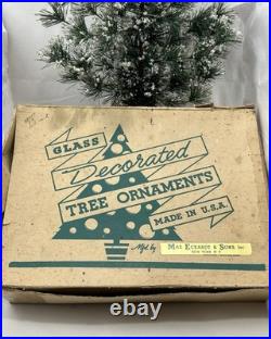 Antique 11 Unsilvered Shiny Brite Paper Cap Hanger Glass Christmas Tree Ornament