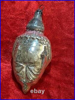 Antique Blown Glass 19th Century Victorian Christmas CLOWN Ornament