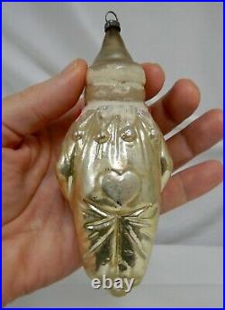Antique Blown Glass Clown Christmas Ornament 81951