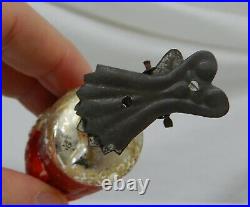 Antique Blown Glass Santa Claus Christmas Clip Ornament 81956