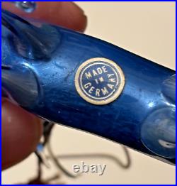 Antique Blue Glass Reindeer Deer German Christmas Ornament Perfect For Charity