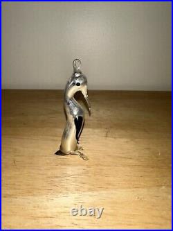 Antique Christmas Bimini Penguin Art Deco Ornament Glass