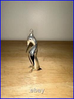 Antique Christmas Bimini Penguin Art Deco Ornament Glass