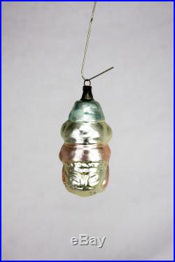 Antique German Blown Glass Pig Christmas Ornament ca1910