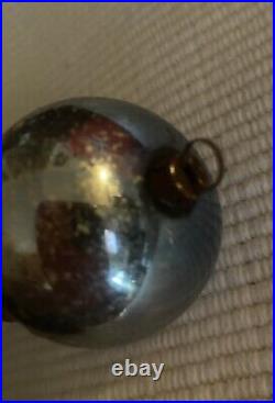 Antique German Blown Glass Soccer Player? Christmas Ornament 4