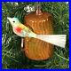 Antique-German-Christmas-ornament-glass-Bird-spun-glass-feathers-tree-trunk-01-iyb