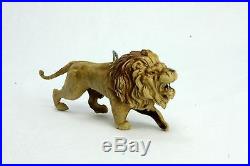 Antique German Dresden Lion with Glass Eyes Christmas Ornament ca1910
