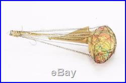 Antique German End of Day Wire Wrapped Glass Sailboat Christmas Ornament ca1900