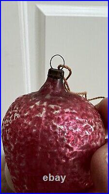 Antique German Glass Christmas Ornament Glass Eyes HTF Little Red Riding Hood